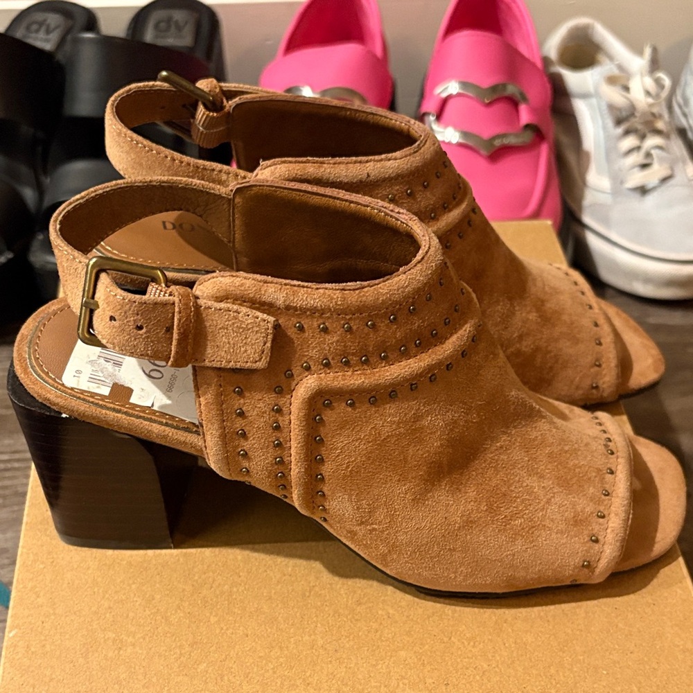 Donald J. Pliner Brown Sandals with Stud Accents - Picture 2 of 4